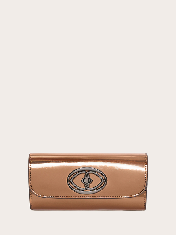 Laminated-effect Wallet Bag