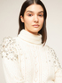 Angora blend turtleneck sweater with gemstones image number 2