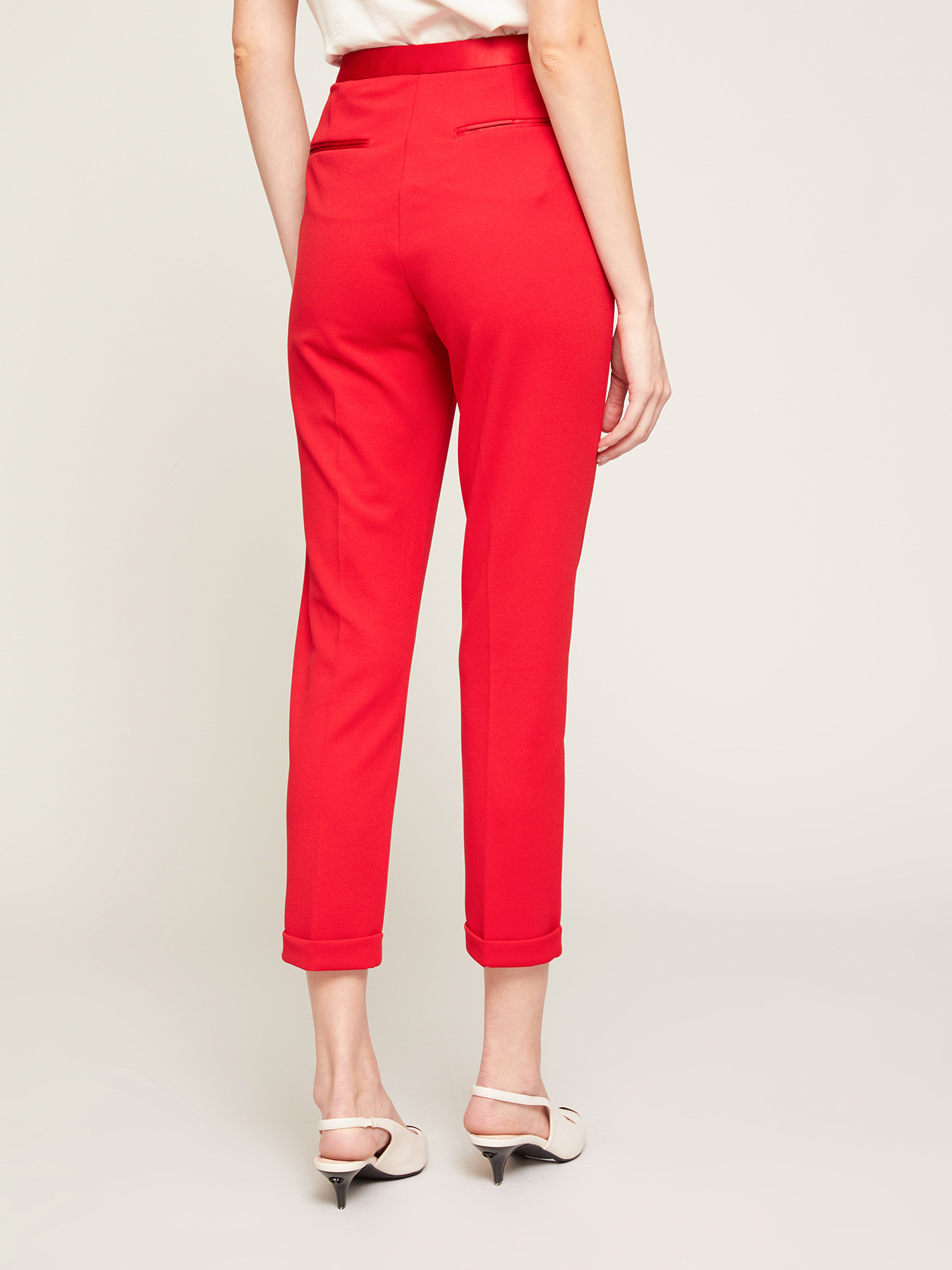 Pantaloni New York con inserti in raso image number 1