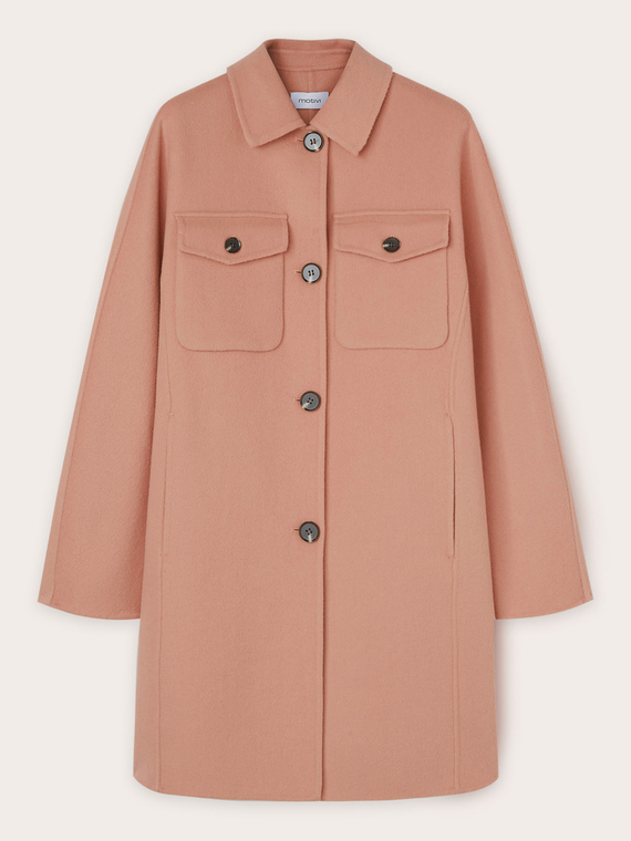 Wool kimono coat