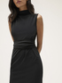 Long jersey dress with draping image number 2