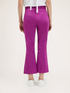Solid colour kick flare trousers image number 1