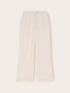 Pantalon palazzo en lyocell avec pli marqu&eacute; image number 4