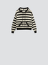 Striped knit sweatshirt image number 3