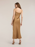 Long satin dress with thin straps image number 1