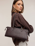 Shopper bag with metal buckles image number 0