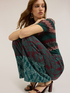 Pantalones palazzo de raso estampado cashmere image number 3