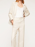 Lurex wide leg trousers image number 2