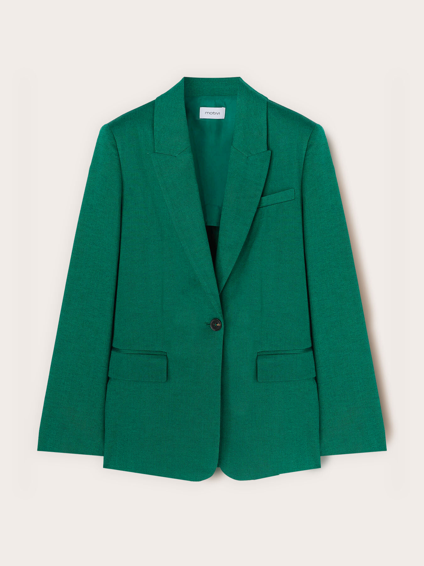 Blazer simple boutonnage m&eacute;lange lin image number 4