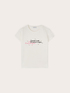 T-shirt with lettering and stone embroidery image number 4
