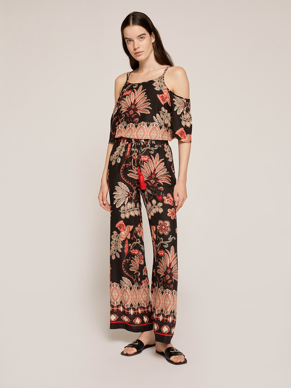 Motivi Blusa motivo cut-out fantasia etnica Donna