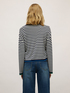 Striped knit pullover image number 1