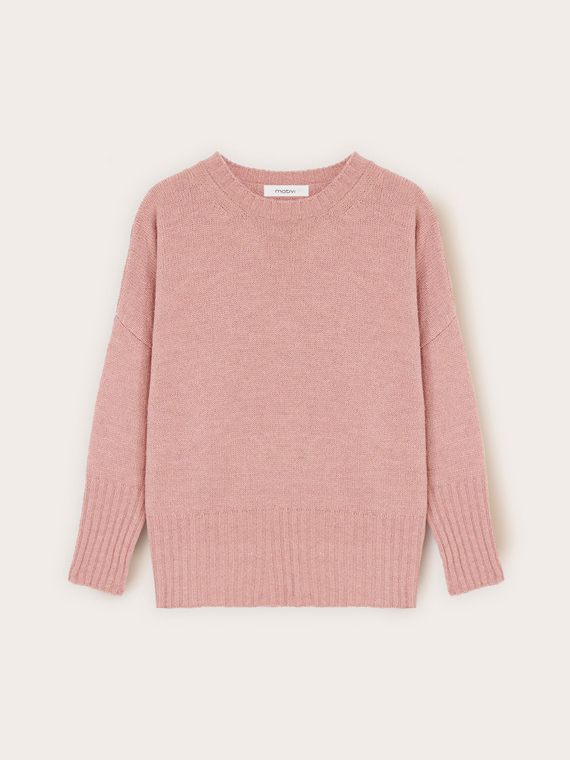 Pull oversize en m&eacute;lange de laine