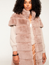 Long faux fur waistcoat image number 2