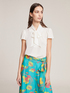 Blouse with bow image number 0