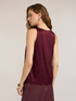 Top aus Viskose-Satin mit tiefem Ausschnitt image number 1