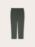 Pinstripe slim trousers in yarn-dyed fabric image number 4