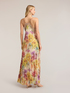 Maxikleid aus plissiertem Chiffon mit Print image number 1