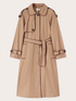 Trench cinturato in gabardine misto viscosa image number 4