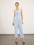 Long bustier jumpsuit with bow image number 0