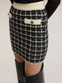 Minigonna in maglia check image number 3