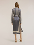 Foulard print satin shirt dress image number 1