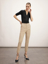 High waisted regular trousers image number 3