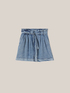 Shorts fluido effetto denim in lyocell image number 3