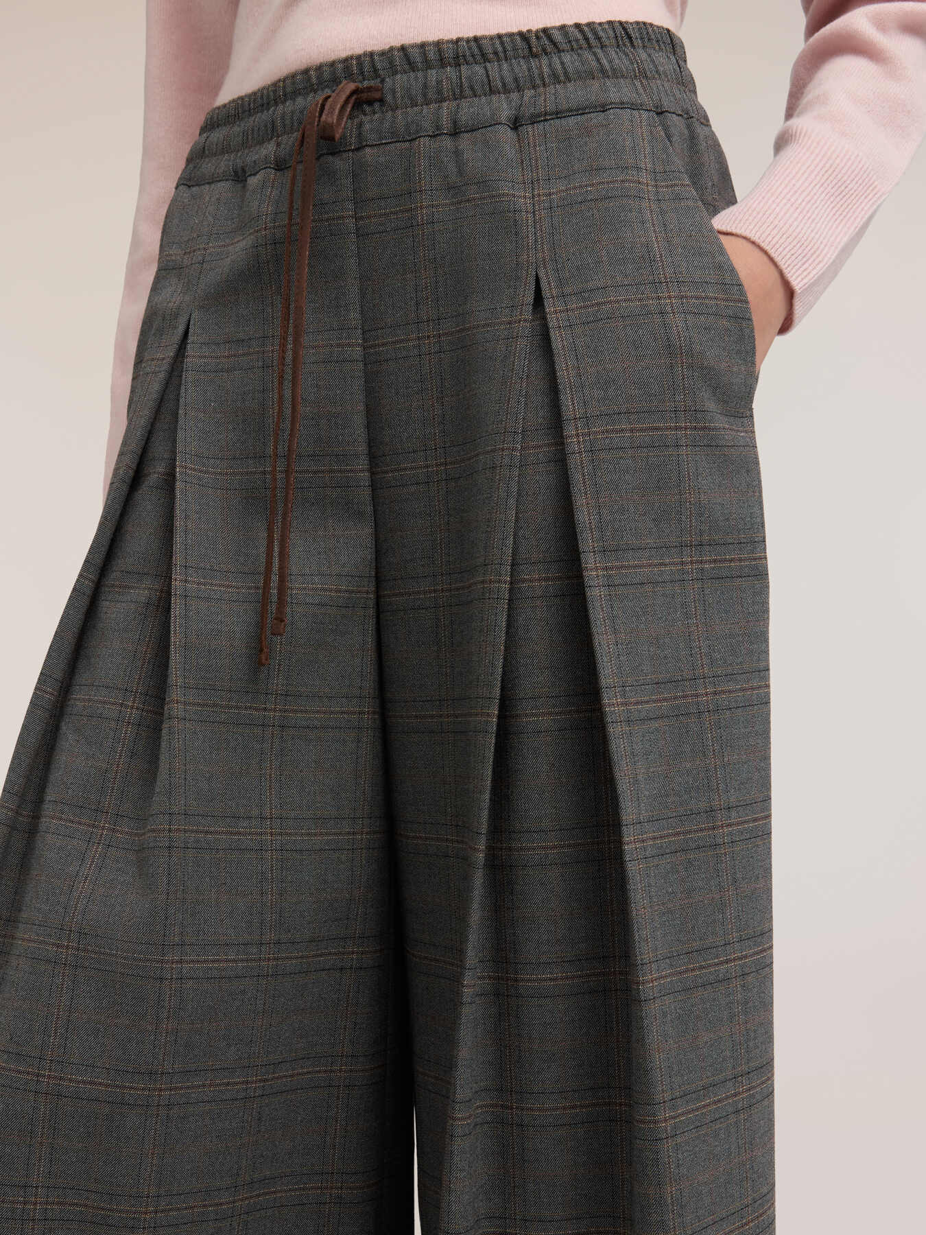 Palazzo-Hose mit Karo-Muster image number 3
