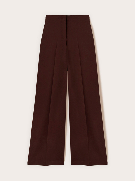 Pantalon palazzo en polyester viscose
