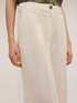 Wide leg linen blend trousers image number 3