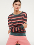 Jersey suéter de rayas lúrex image number 2