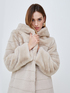 Cappotto con cappuccio in simil pelliccia image number 2