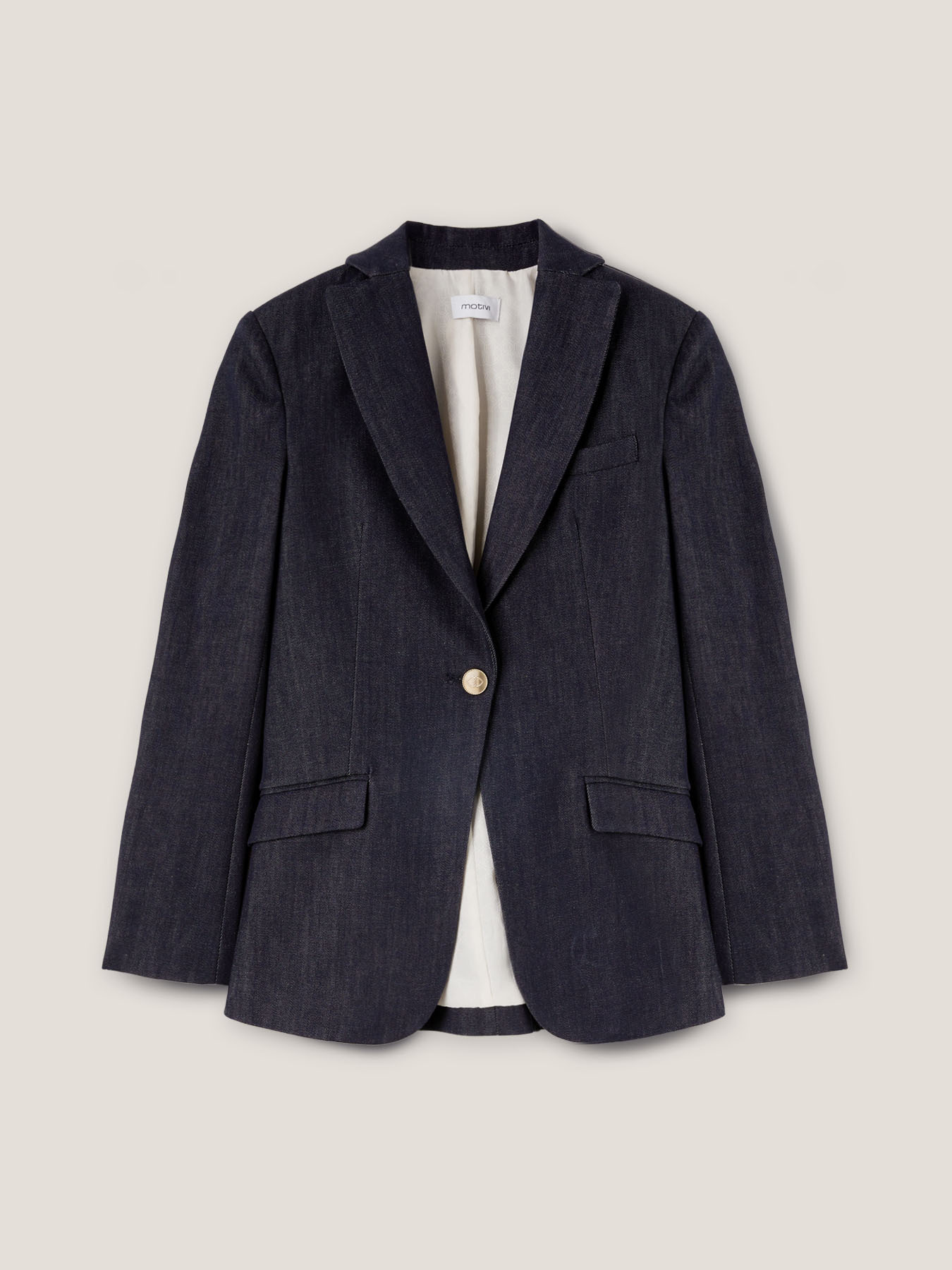 Giacca ad un bottone in denim image number 4