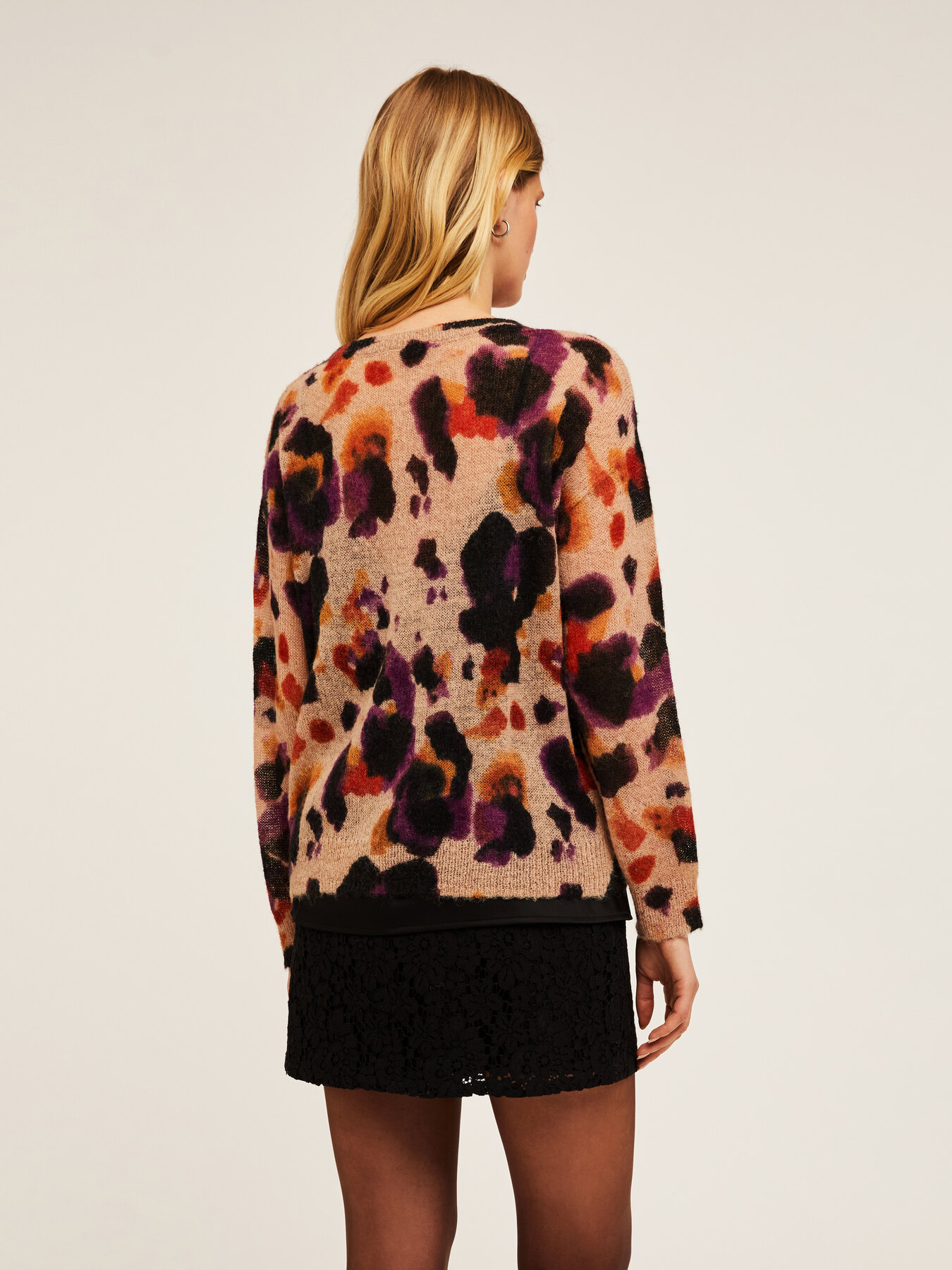 Jersey en mezcla de alpaca estampado image number 1