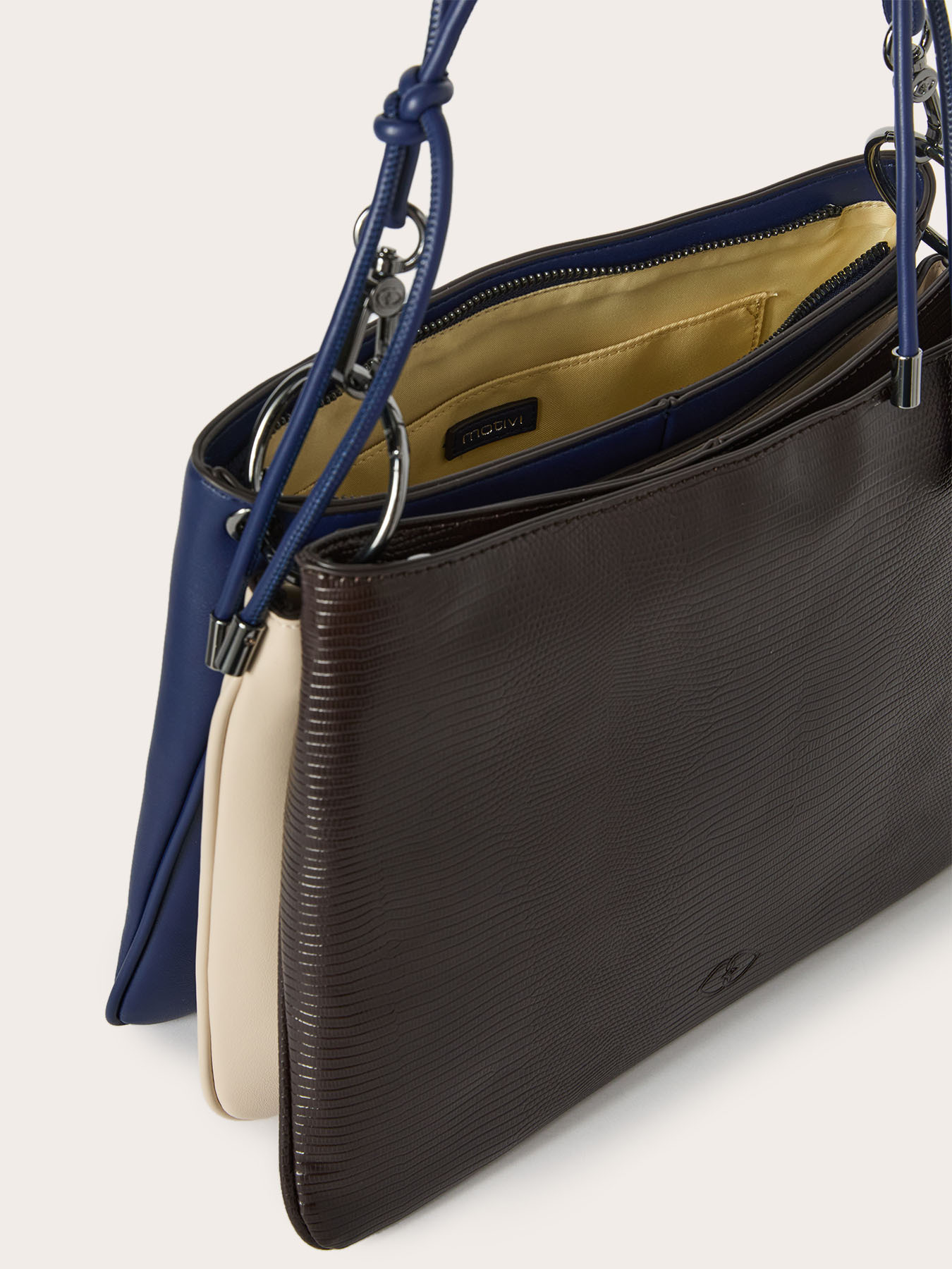 Borsa a soffietto effetto pitone image number 4