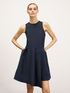 Mini dress with pleated skirt image number 0