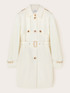 Belted viscose blend trench coat image number 4