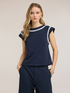 Kimono T-shirt with embroidery image number 2