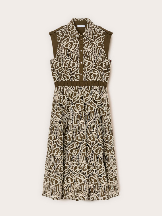Sangallo eyelet shirtdress