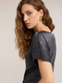 Satin blouse with petal sleeves image number 3