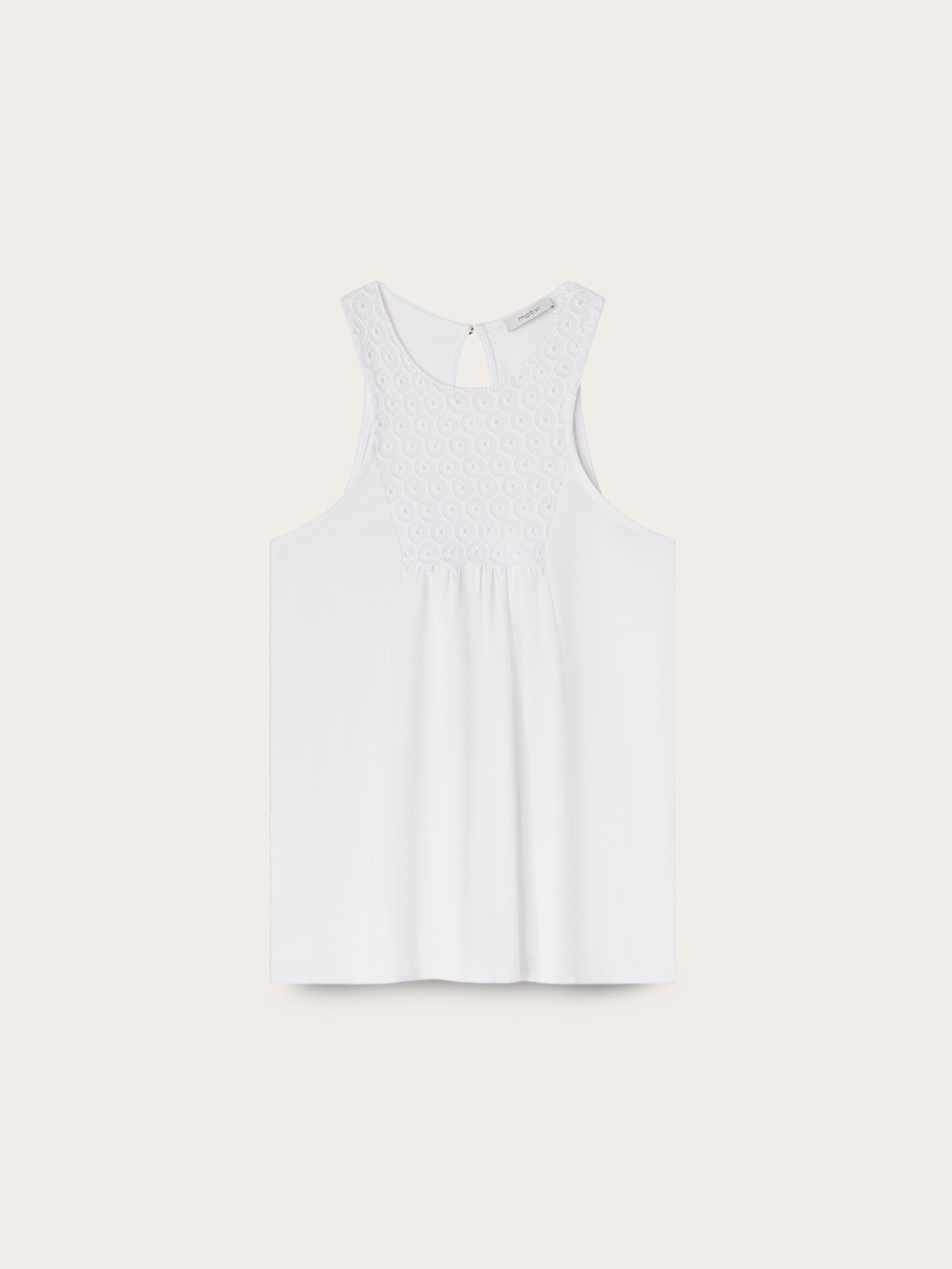 Top with lace insert image number 0