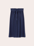 Fluid midi skirt with sash image number 4