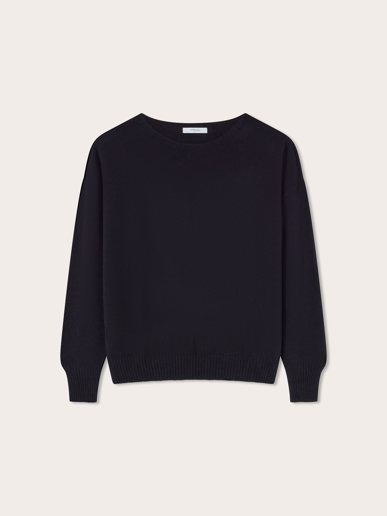 Wool boat-neck sweater image number 4
