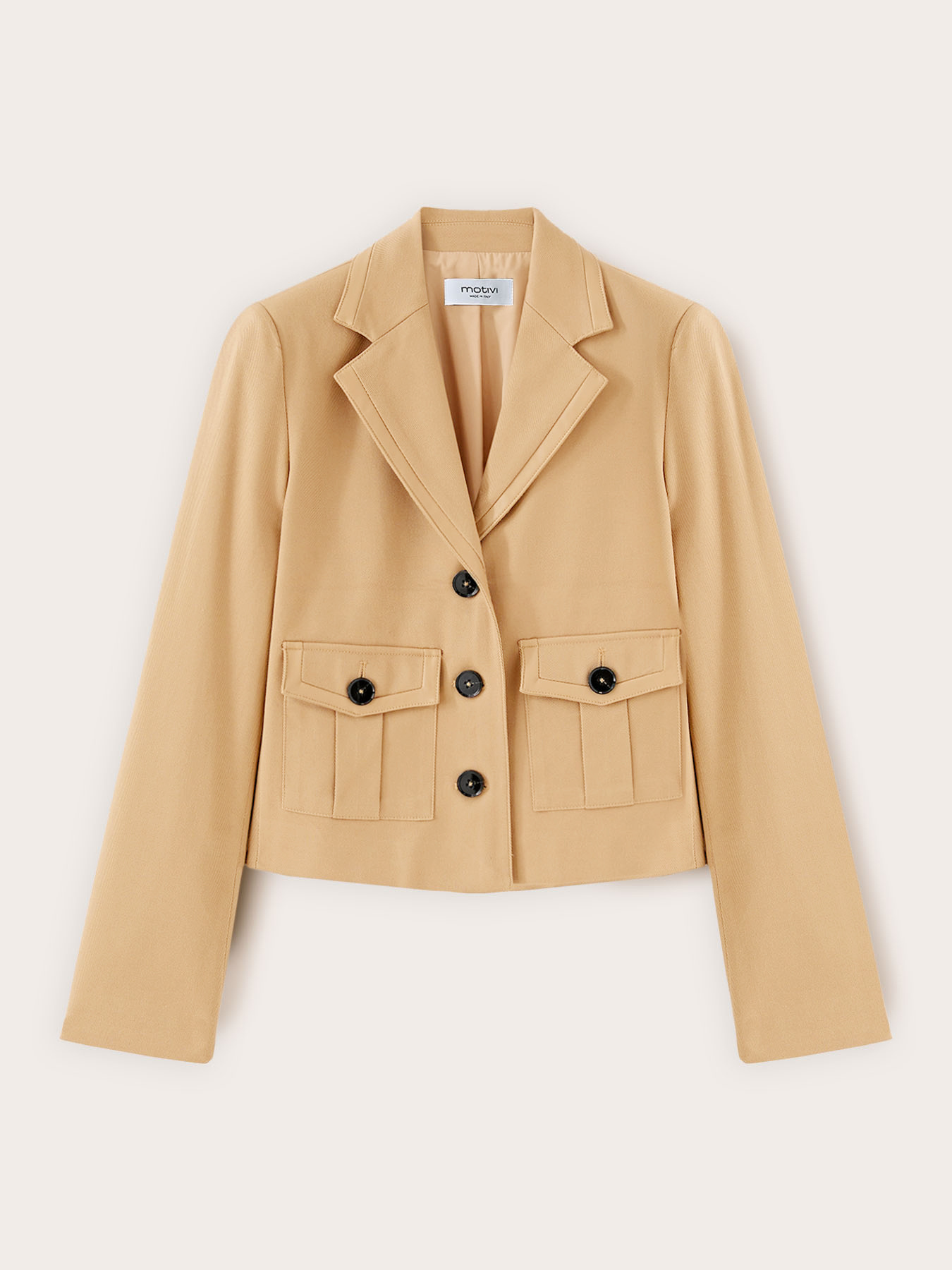 Cotton jacket with pockets image number 4