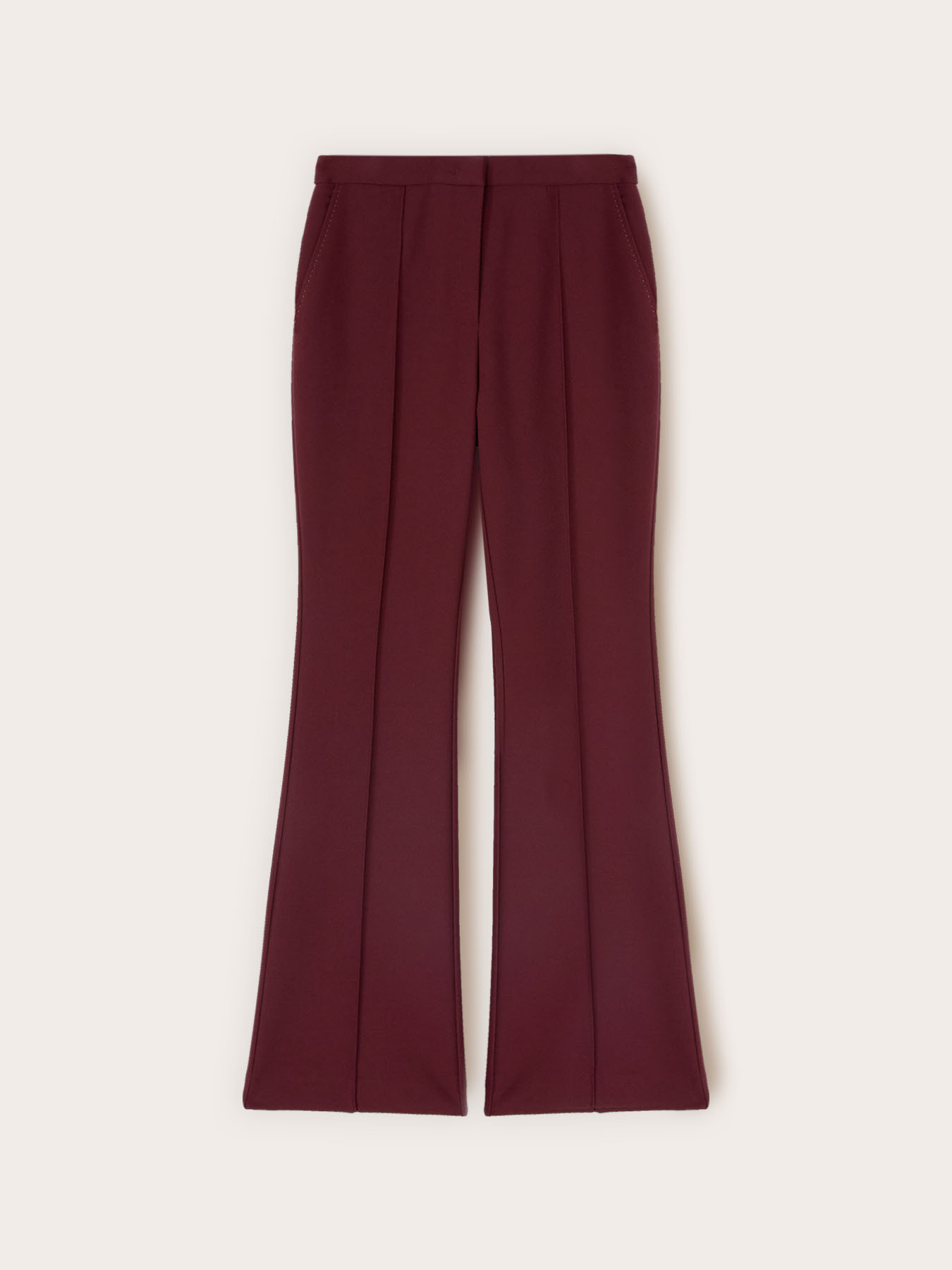 Bootleg trousers in polyviscose image number 4