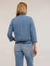 Collarless denim jacket image number 1