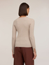 Short ribbed wool blend cardigan image number 1