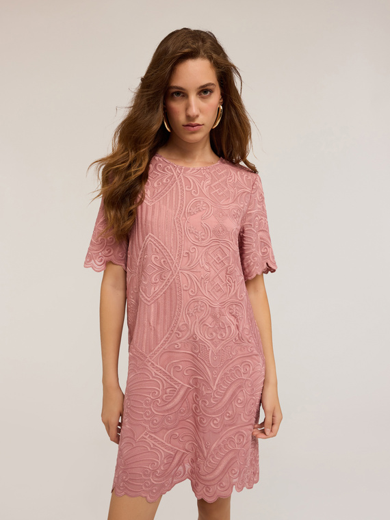 Embroidered organza dress