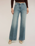 Palazzo jeans with pressed crease image number 2
